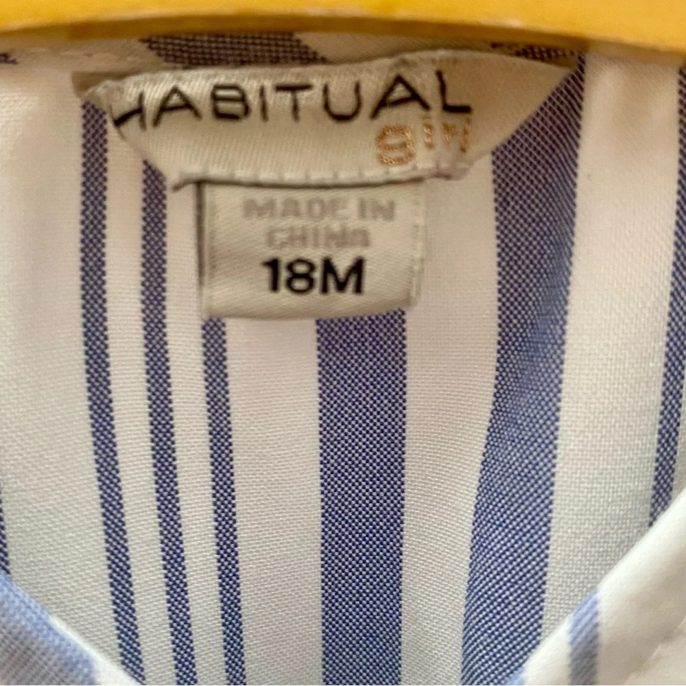 Habitual Blue and White  Dress - size 18m